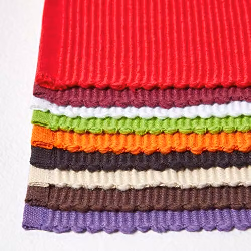 Homescapes Non-Slip Cotton Placemats, Set of 2, Purple, W: 50 cm, D: 33 cm – 2