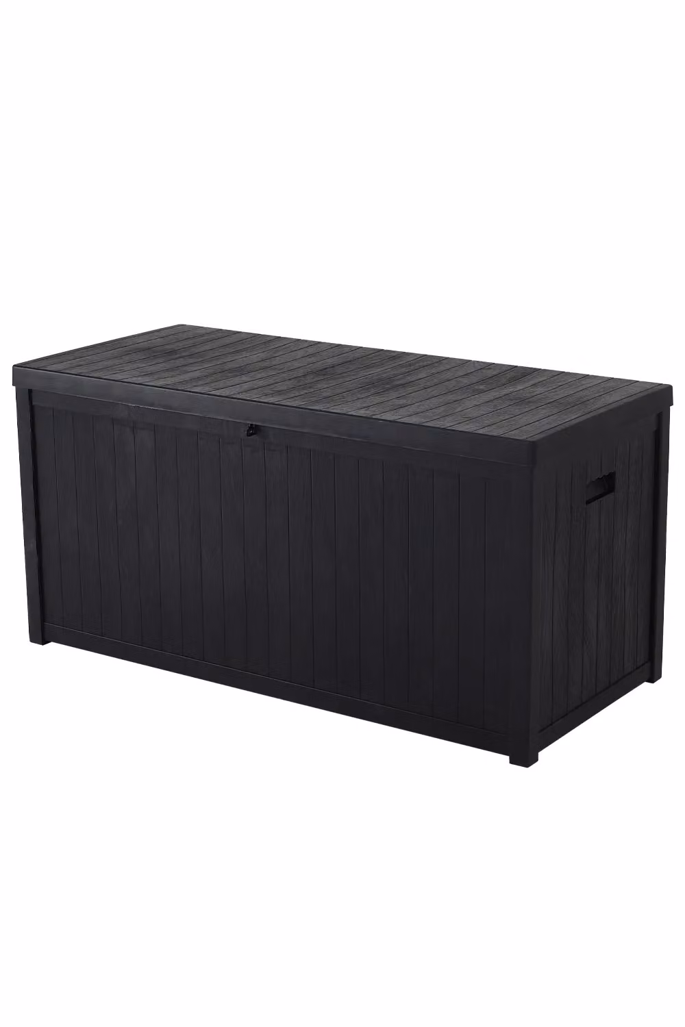 H&O Direct Waterproof Outdoor Garden Cushion Storage Box in Black, W: 125.0 cm, D: 61.5 cm – 3