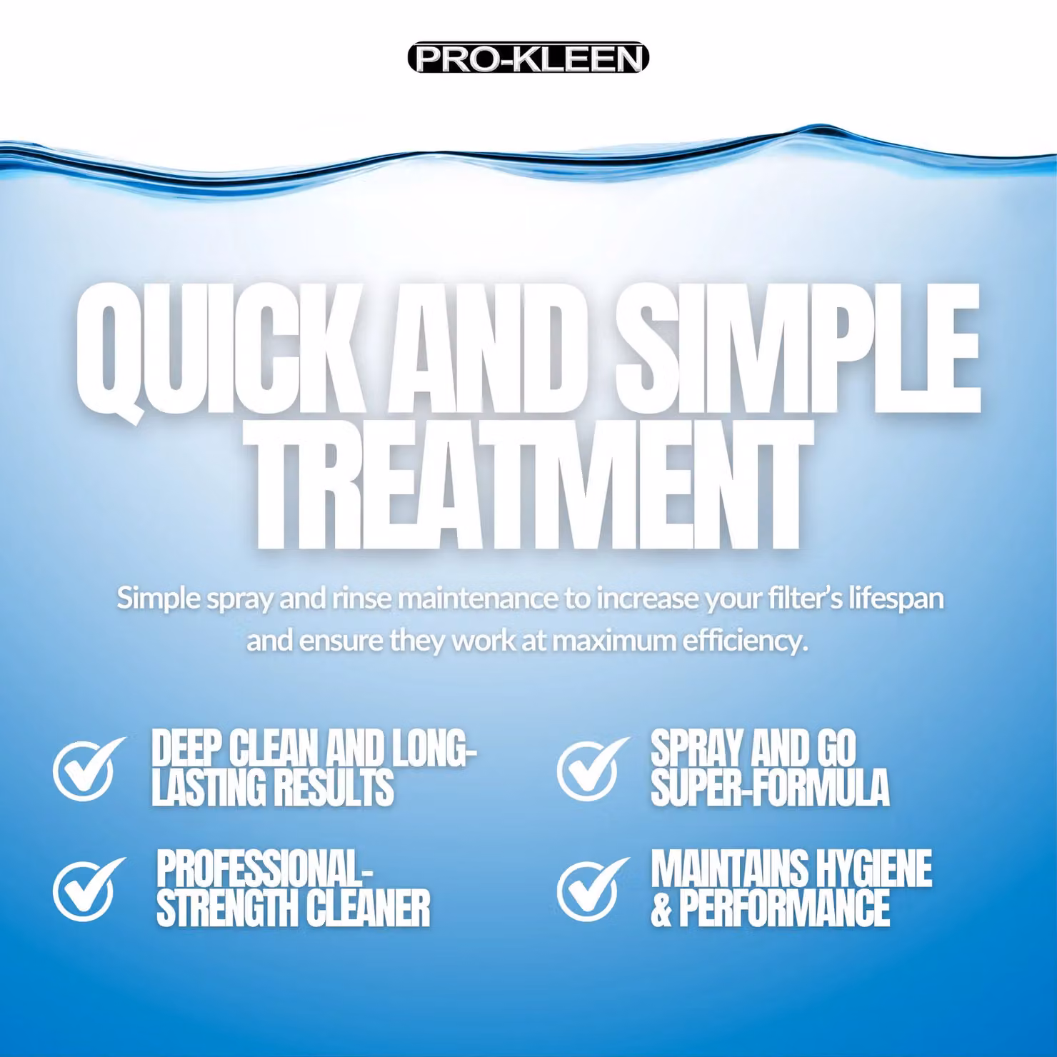 ProKleen Instant Hot Tub, Pool and Spa Filter Cleaner Spray, 1 l – 7