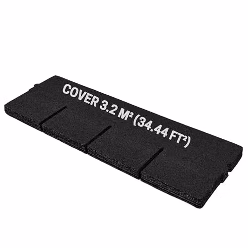 Novecrafto Heavy Duty Bitumen Asphalt Roof Shingles, Black, 20 Pieces, W: 100 cm, H: 34 cm – 7
