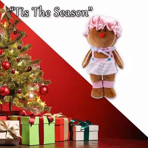 VFM e-Store Christmas Standing Gingerbread Decoration, Pink, H 57 cm x W 32 cm – 6