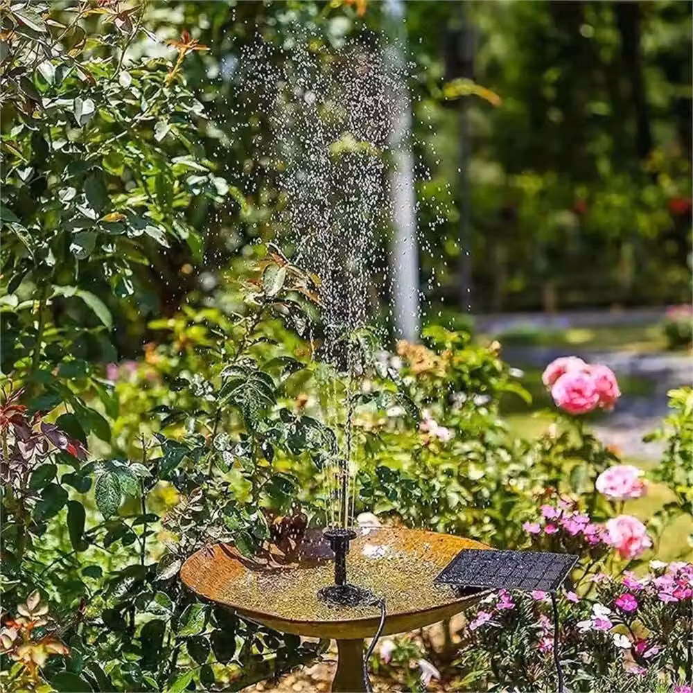 SPETLEK Solar Powered Water Feature Fountain Pump in Black – 4