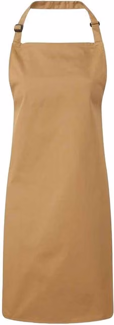 Premier Colours Full Apron in Camel Brown and Beige