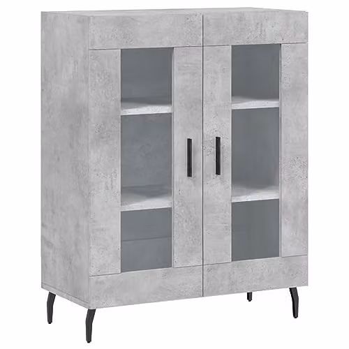 vidaXL Modern Sideboard in Grey, W/D/H: 69.5 x 34.0 x 90.0 cm