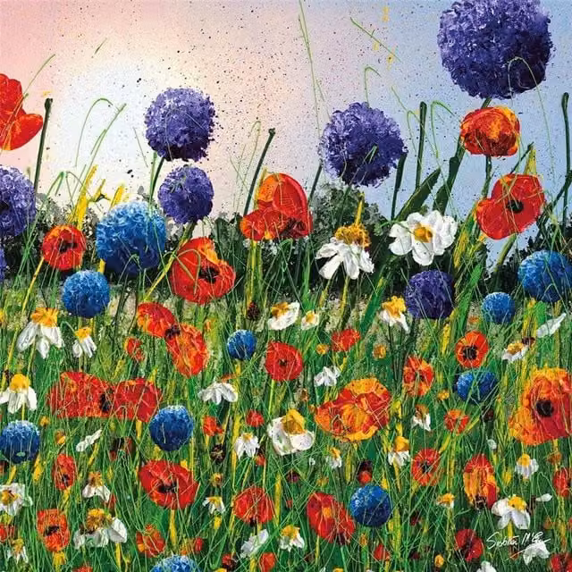 Siobhan McEvoy Blooming Gorgeous Multicolour Floral Framed Canvas Print – 1