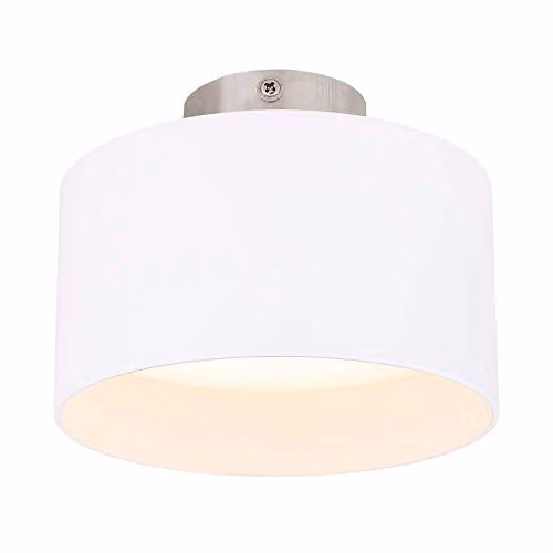 Globo Lighting Jenny White LED Surface Mounted Wall Light with Warm White 3000K Output
