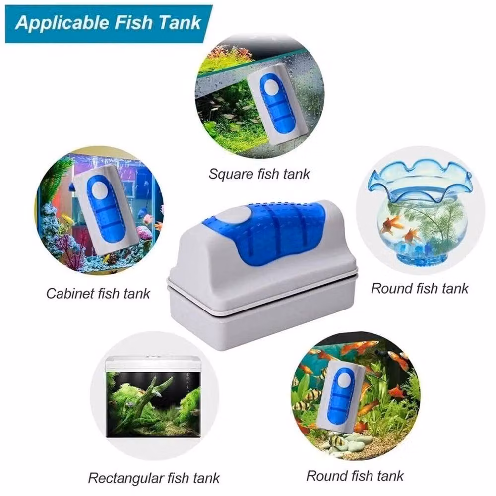 EONLION Magnetic Fish Tank Brush in White – 5