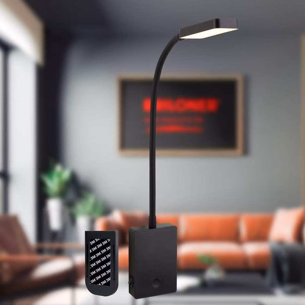 Briloner Sticklights Rechargeable LED Wall Light, Black, W/D/H: 50 x 6 x 3 cm – 3