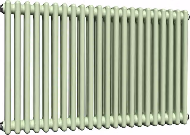 Lux Heat Horizontal Column Radiator in Mint Ice Cream Green, W/H: 60 x 101 cm