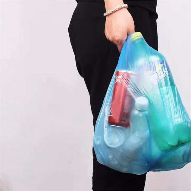 SPETLEK 200 Small Blue Trash Bags for Office and Kitchen, Size: 100 x 15 cm – 1