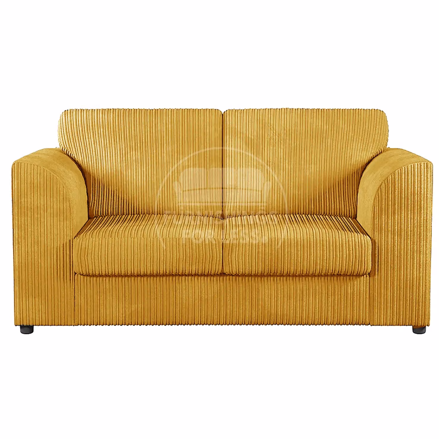 Furnishings For Less UK Luxor 3 Piece Fabric Sofa Suite in Mustard Yellow Jumbo Cord – 2