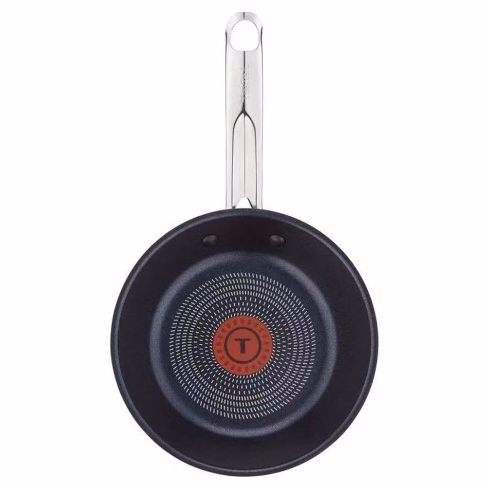 Tefal 5 Piece Non-Stick Cookware Set with Saucepan, Frying Pan and Lids in Silver
