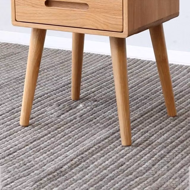 SPETLEK Set of 4 Natural Wood Table Legs, Height: 69 cm
