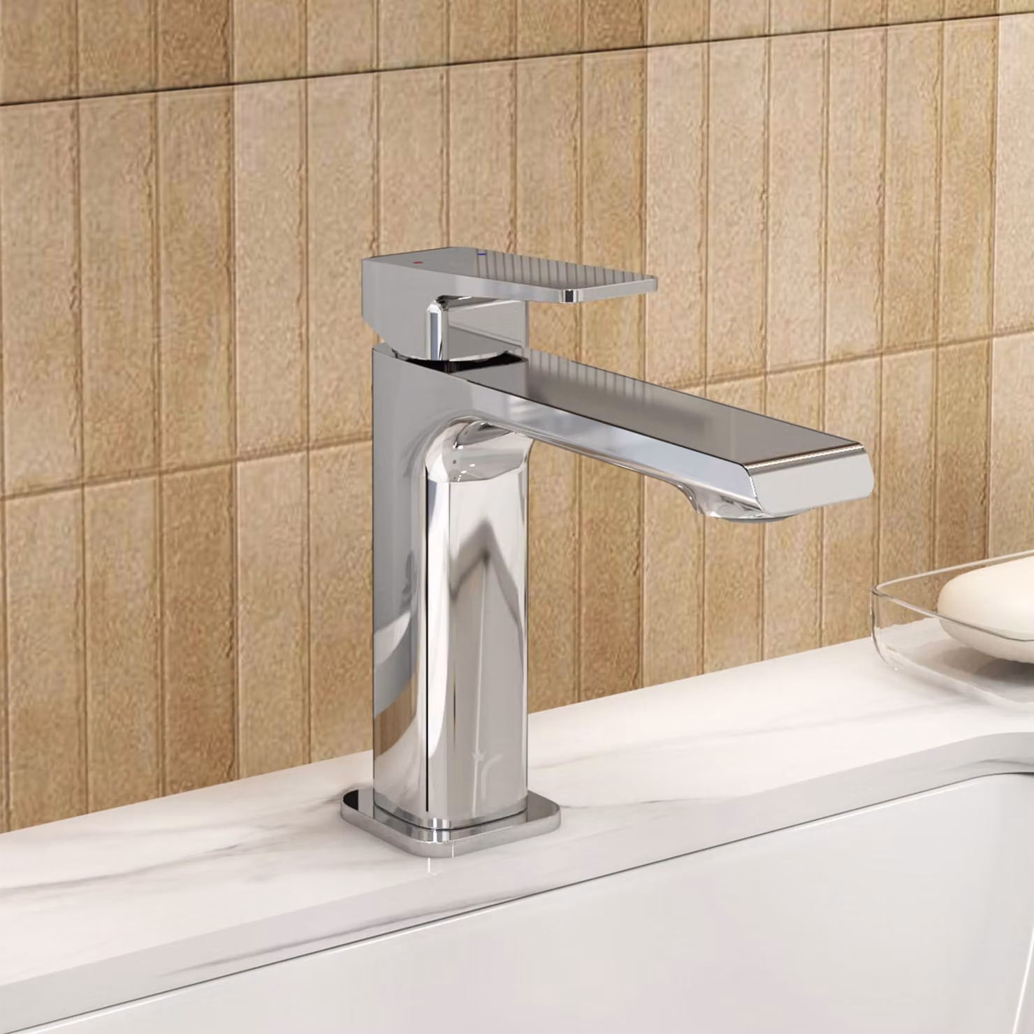 Royal Bathrooms Cora Mono Basin Mixer Tap in Chrome