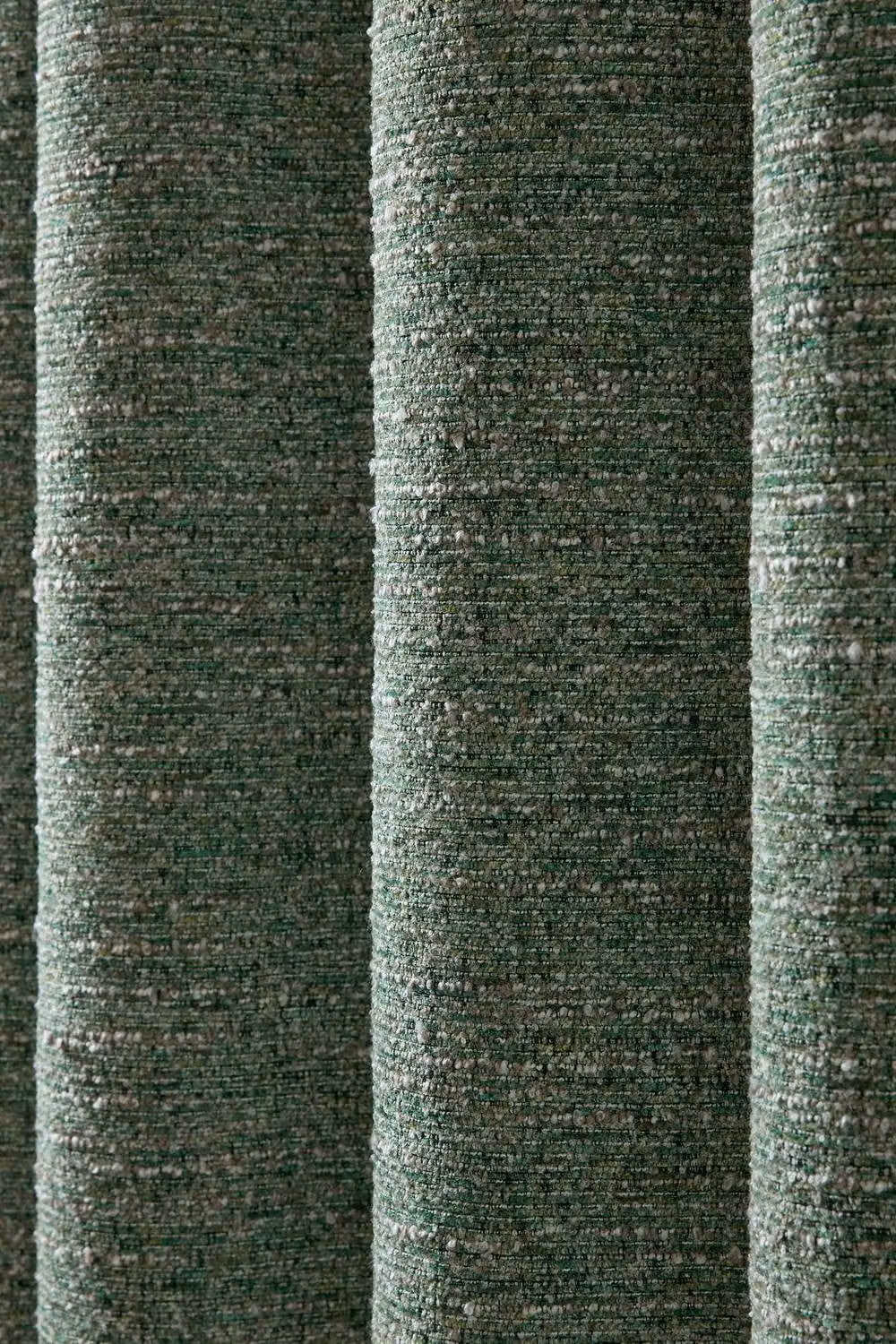 Catherine Lansfield Chunky Boucle Lined Eyelet Curtains in Green, Width: 168 cm, Drop: 137 cm – 2