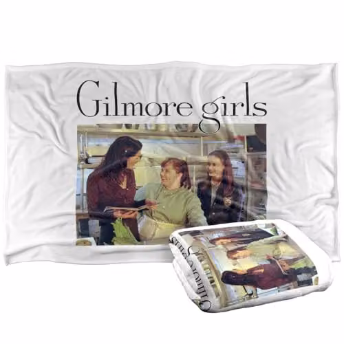Warner Bros. Gilmore Girls Lorelai, Sookie and Rory Super Soft Fleece Throw Blanket, Multicolour, W: 91 cm, D: 147 cm – 1