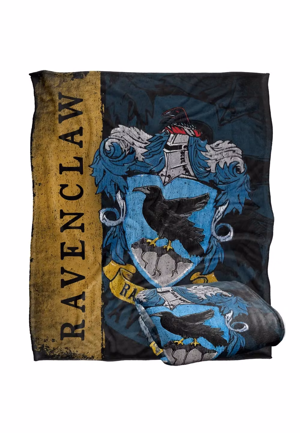 Warner Brothers Harry Potter Ravenclaw House Crest Fleece Throw Blanket, White and Multicolour, W/D/H: 152 x 127 cm – 7