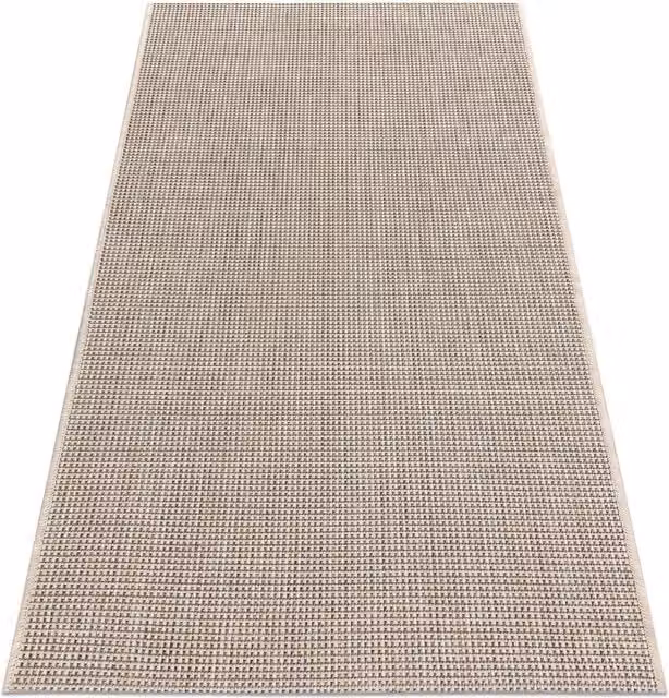 RugsX Floorlux Beige Rectangular Polypropylene Rug, W: 140 cm, L: 200 cm