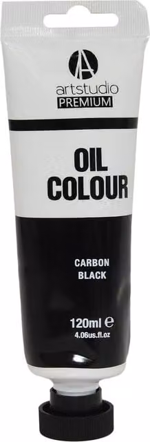 Art Studio Premium Oil Paint in Carbon Black for Professionals
