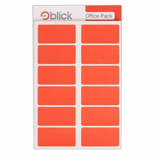 Blick Multipurpose Red Paper Labels, 320 Per Pack, W: 2.5 cm, H: 5 cm