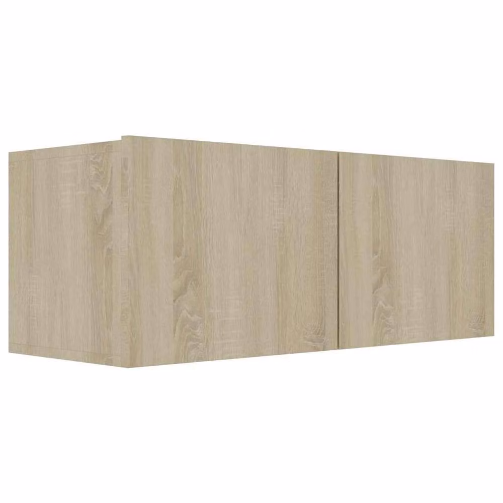 Berkfield Home Sonoma Oak TV Cabinet in Light Tan, W/D/H: 80 x 30 x 30 cm – 2