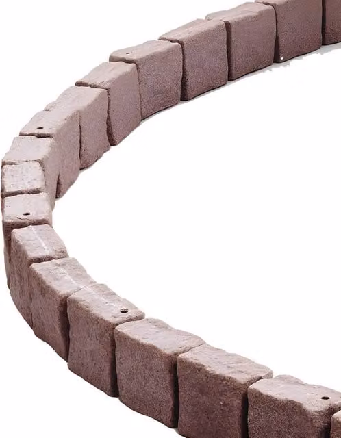 Ferand Realistic Faux Stone Landscape Edging, Brown