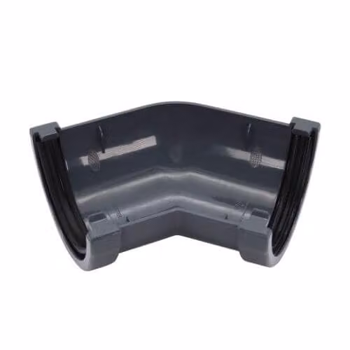 FloPlast Mini Half Round Gutter Angle 135 Degree 76mm Anthracite Grey