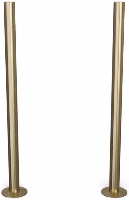 Talus Copper Radiator Wall Stay in Brushed Brass, 304mm
