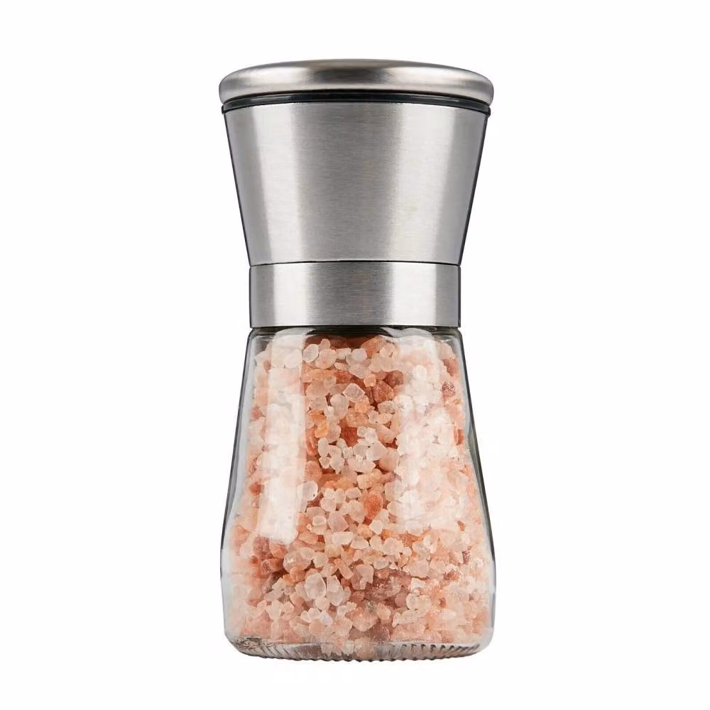 Nordara Stainless Steel Salt and Pepper Grinder Set, Silver, 2 Pieces – 2