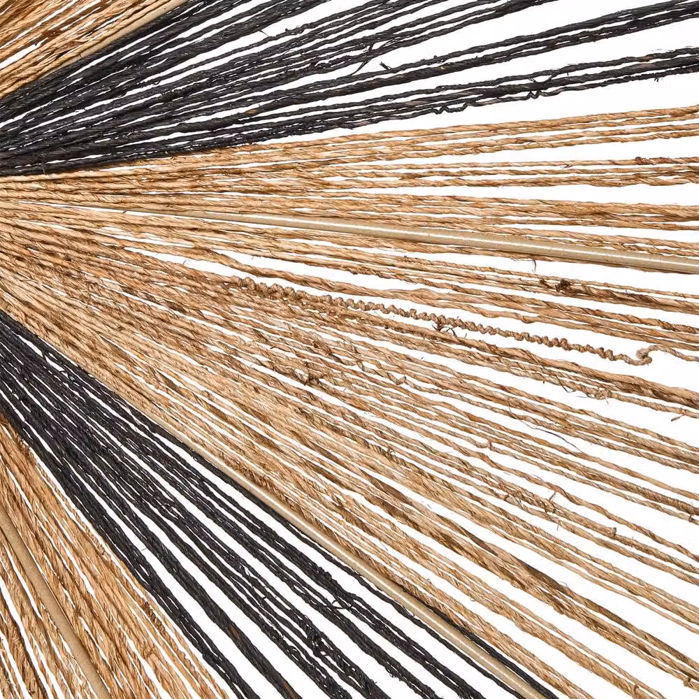 Wyld and Coco Natural Jute and Metal Boho Pendant Lamp in Brown and Beige – 3