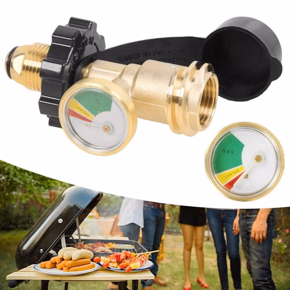 SPETLEK High Low Gas Pressure Gauge Level Indicator in Gold, W: 520 mm, H: 10000 mm – 4