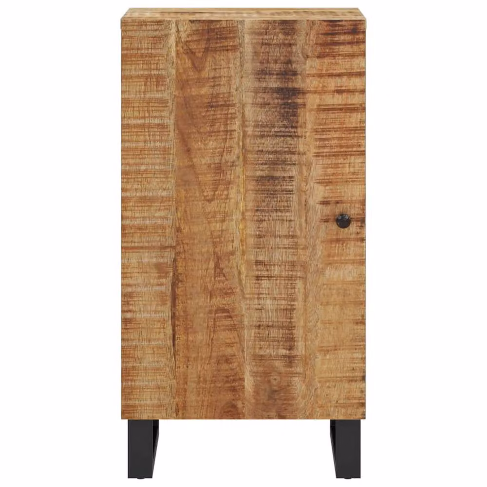 Berkfield Home Mango Wood Sideboard with Door in Brown, W/D/H: 40 x 31 x 75 cm – 3