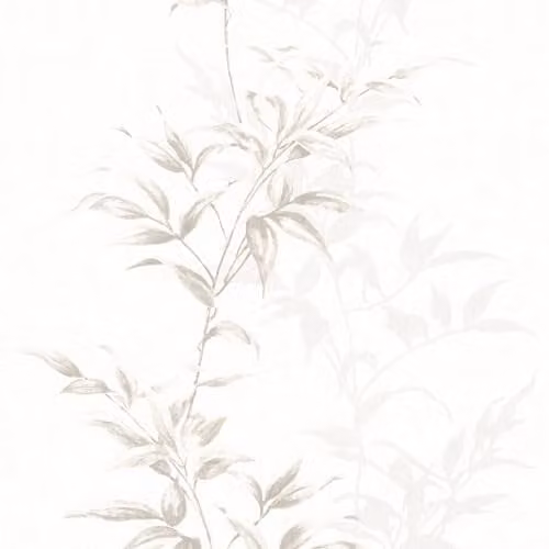 Galerie Industrial Effects White and Brown Floral Non-Woven Wallpaper