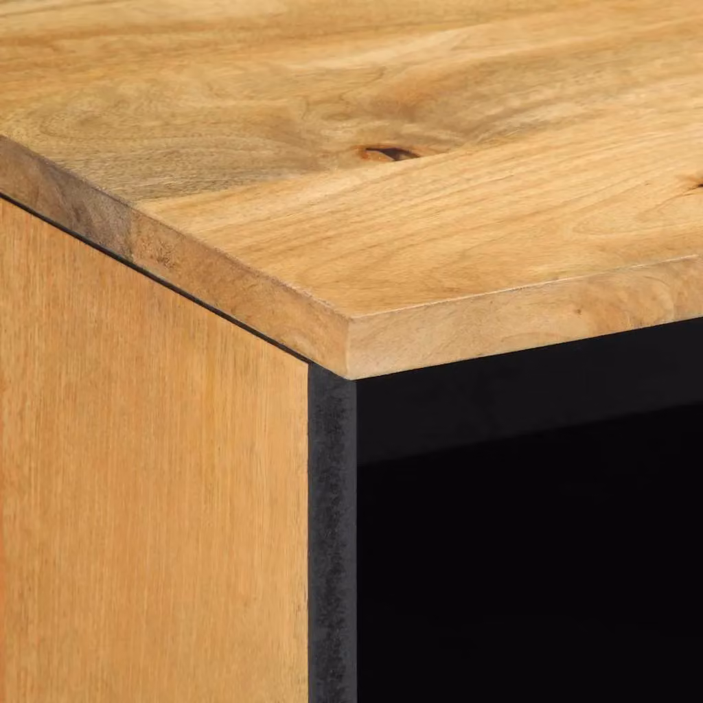 Berkfield Home Brown Mango Wood TV Cabinet W/D/H: 70 x 33 x 46 cm – 4
