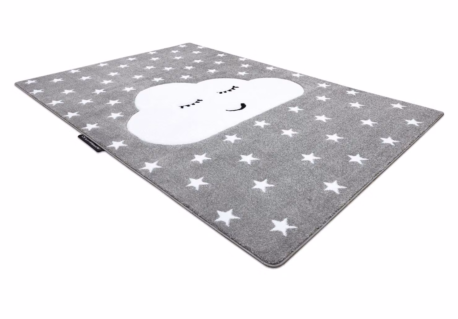 RugsX Petit Grey Star Pattern Rectangular Rug, W: 80 cm, L: 150 cm – 2