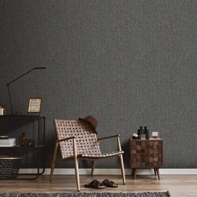 Erismann Black Nature Vinyl Wallpaper Roll