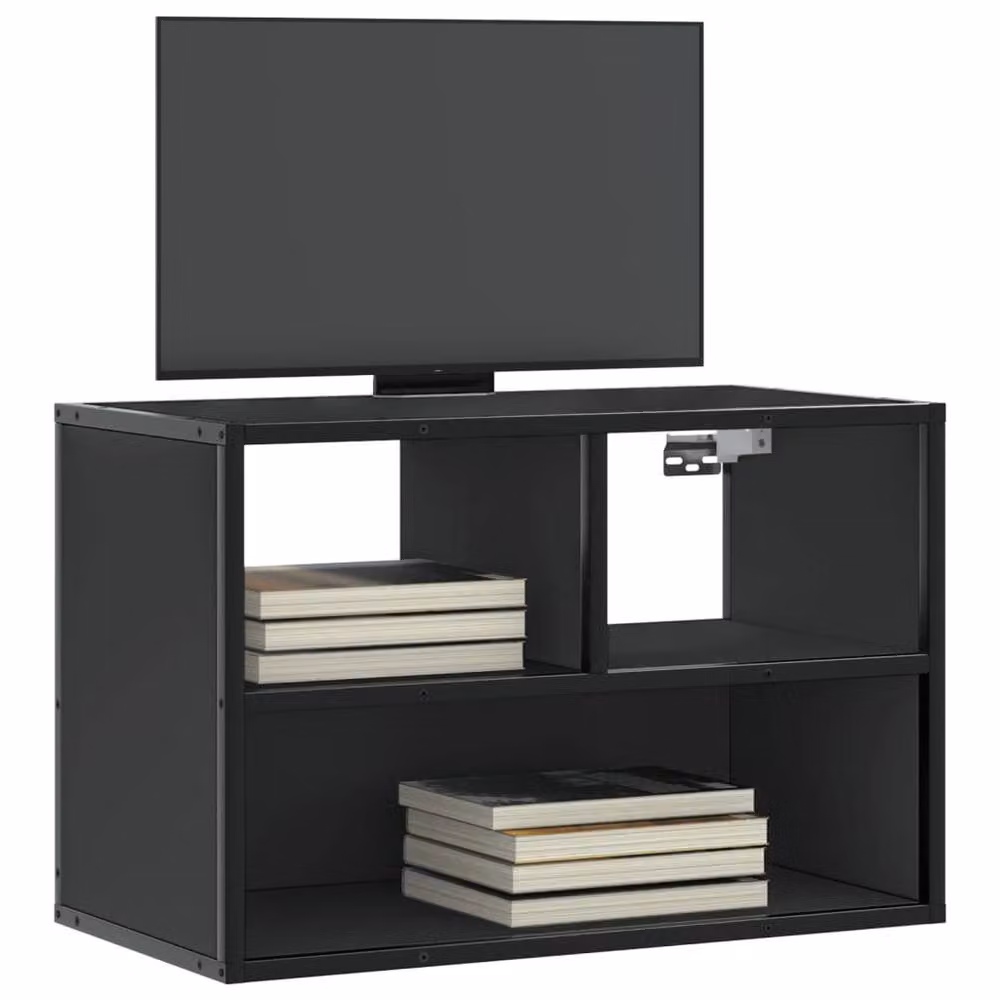 Berkfield Home TV Cabinet in Black, W/D/H: 60 x 31 x 39.5 cm – 2