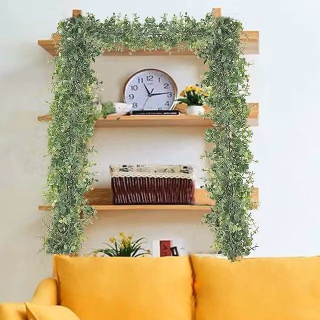 Havendro 6ft Artificial Eucalyptus Garland in Green for Wedding and Party Decor