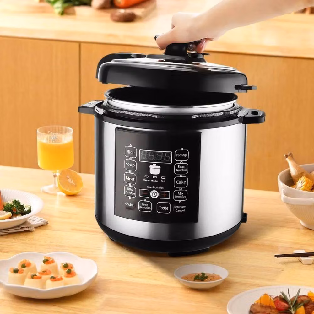 FORGEVIO 10-in-1 Digital Electric Pressure Cooker in Silver with Stainless Steel Finish – 3