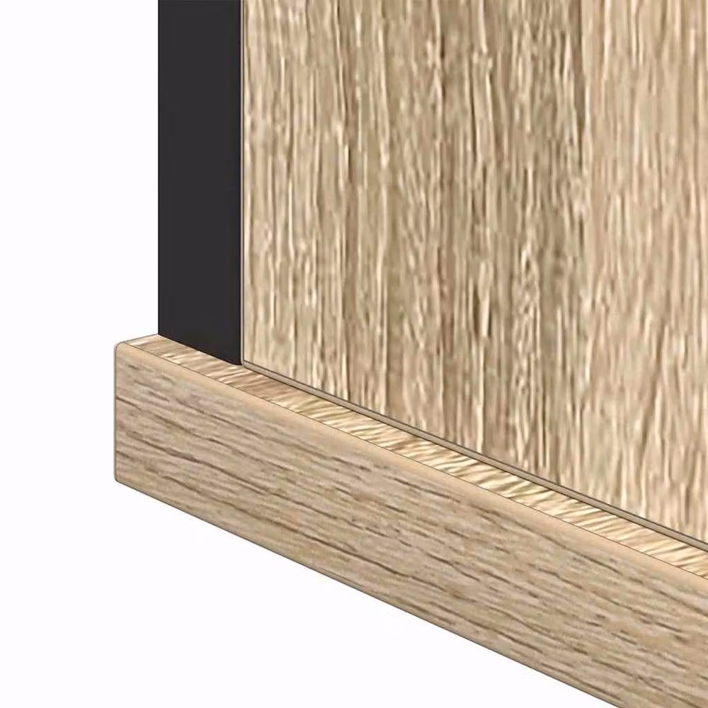Berkfield Home 3 Piece Modern Wall Mounted Bathroom Cabinet Set in Sonoma Oak and Beige – 3