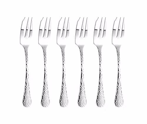 Arthur Price Avalon Stainless Steel Pastry Fork Set of 6, Silver Polished – 1