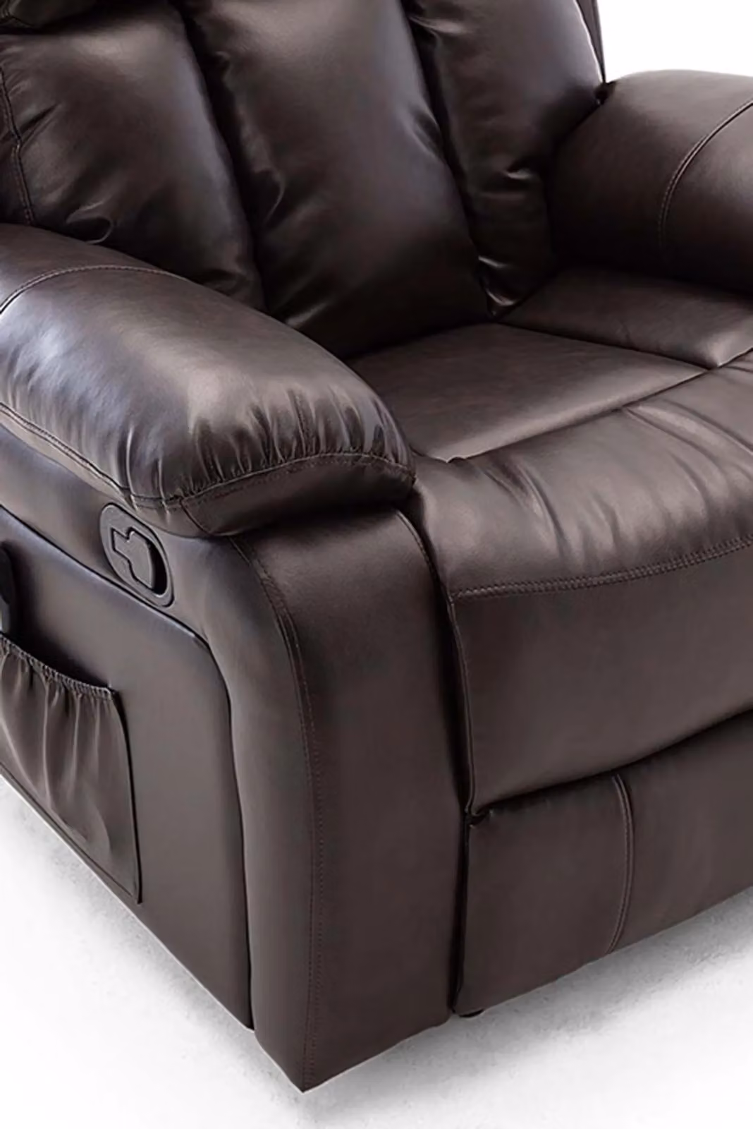 More4Homes Chester 2+3 Seater Manual Recliner Sofa Set in Brown Bonded Leather – 4