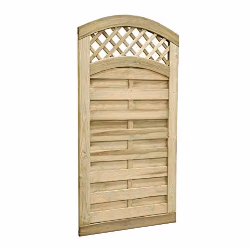 Forest Garden Europa Prague Brown Wooden Gate, Height: 180 cm