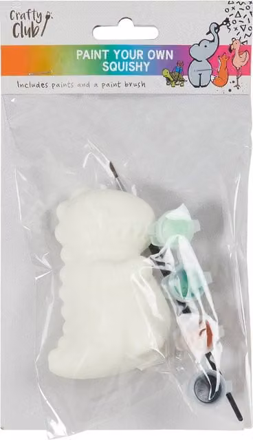 Crafty Club Paint Your Own White Squishy for Children