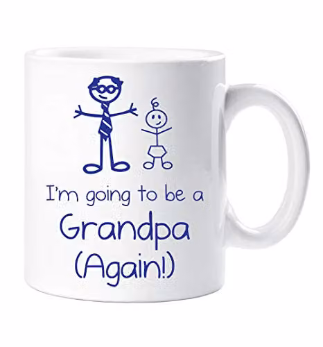 60 Second Makeover I'm Going to Be a Grandpa Again White Ceramic Mug – 2