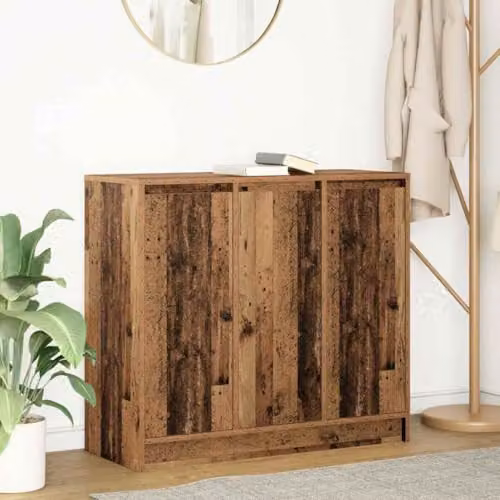 vidaXL Rustic Old Wood Sideboard in Brown, W/D/H: 85 x 34 x 76 cm – 2