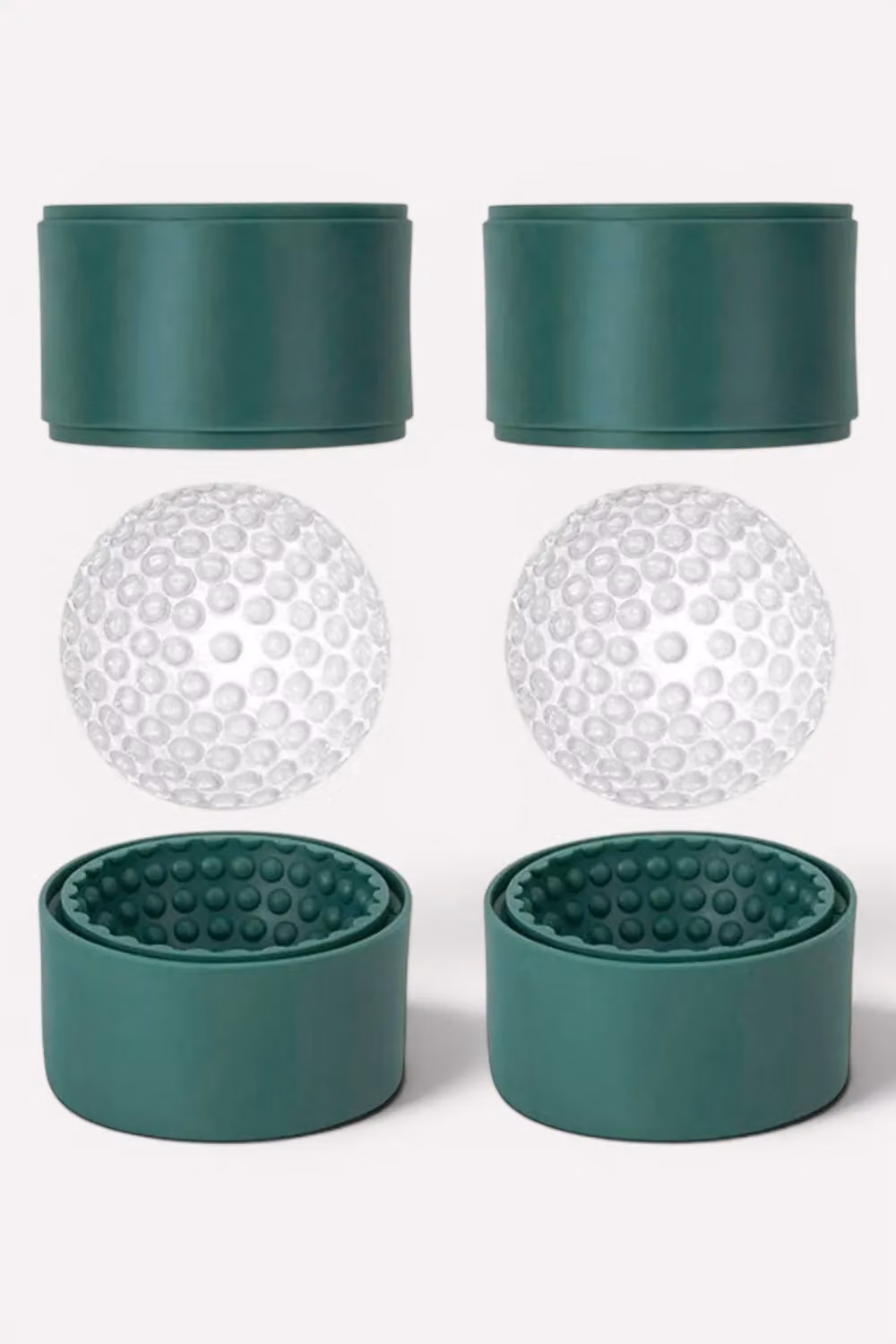 Kikkerland Reusable Golf Ball Ice Moulds, Set of 2, Green – 2