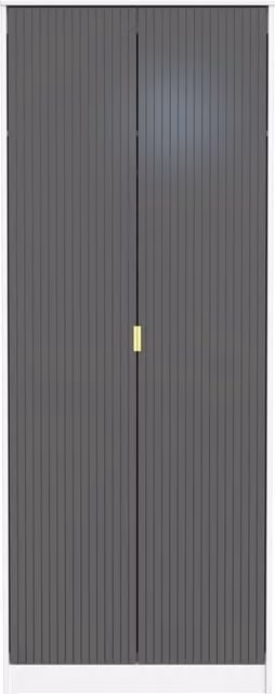 Ready Assembled 2 U Bexley 2 Door Wardrobe in True Black