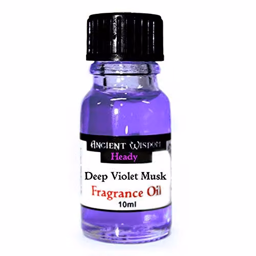 Ancient Wisdom Heady Deep Violet Musk Fragrance Oil, 10 ml, Purple