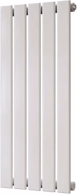 Typhoon White Single Panel Vertical Steel Radiator, W: 34 cm, H: 80 cm